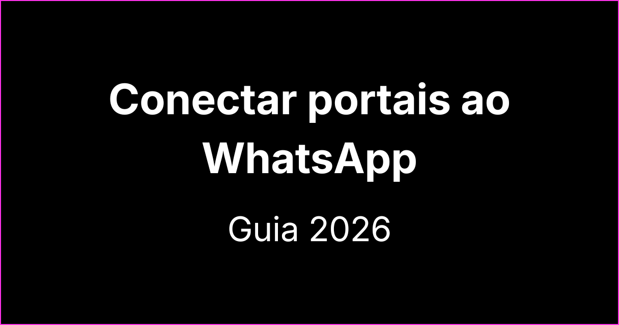 Como conectar portais de conteúdo ao WhatsApp: guia 2026