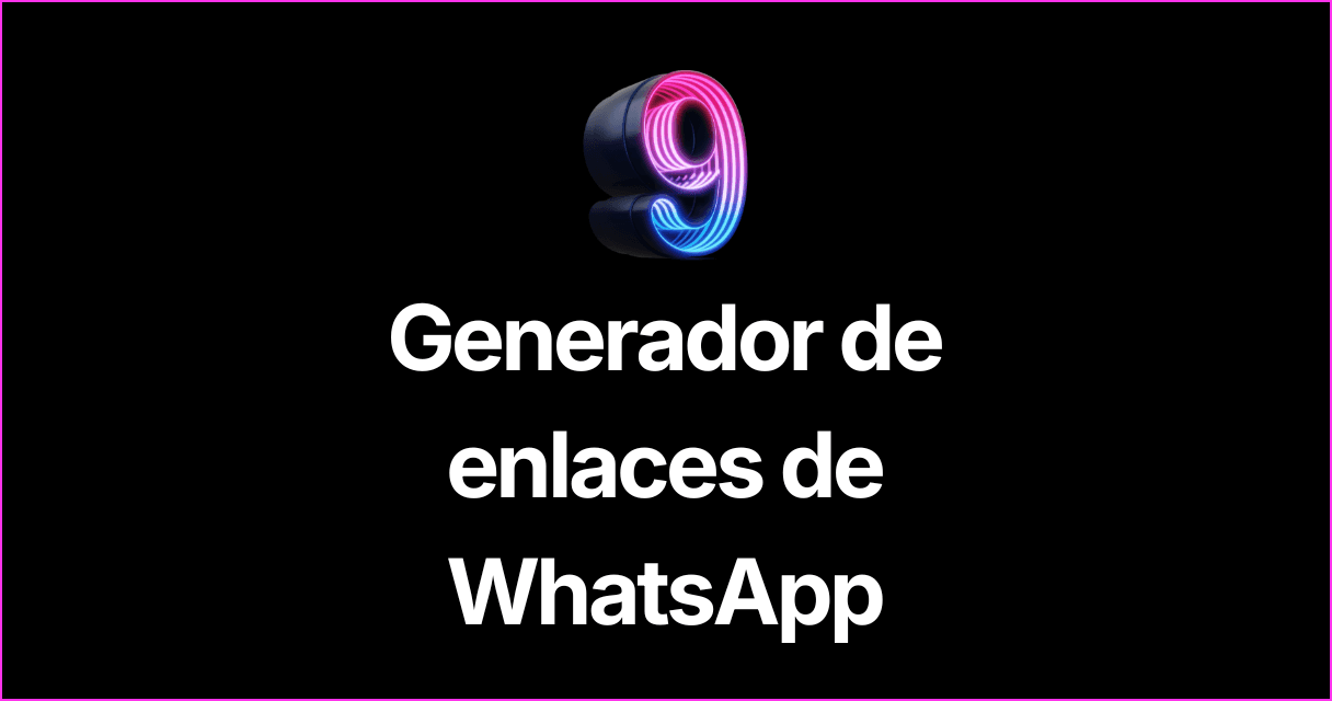 Generador de enlaces de WhatsApp