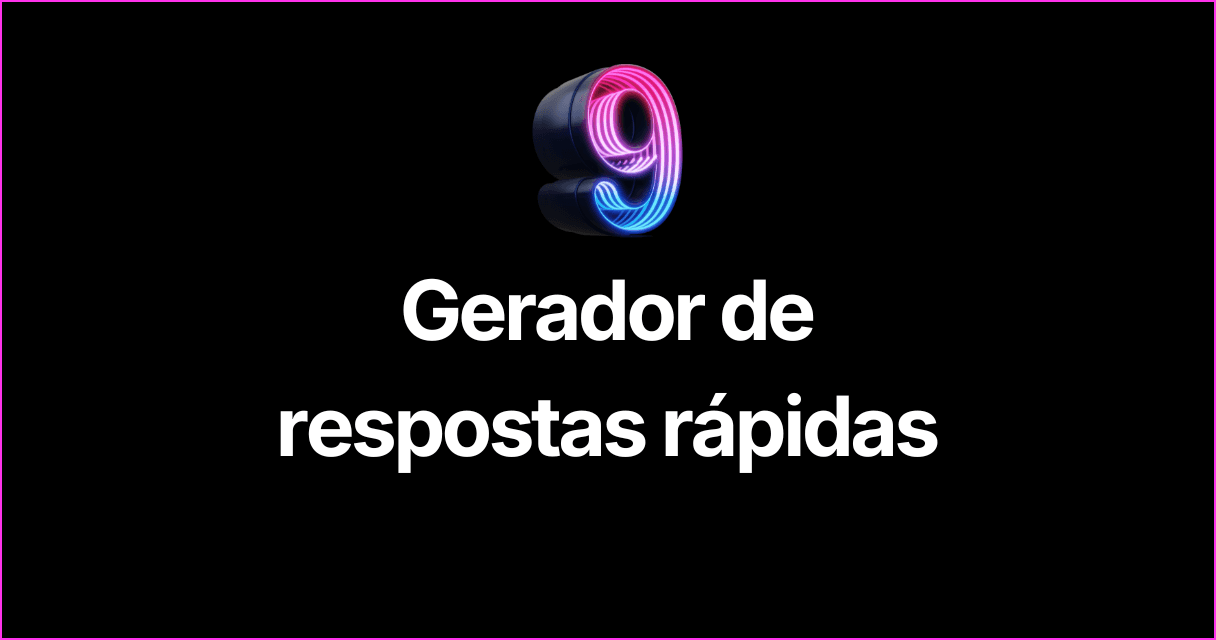Gerador de respostas rápidas