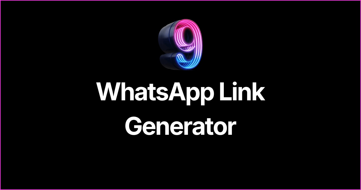 WhatsApp Link Generator