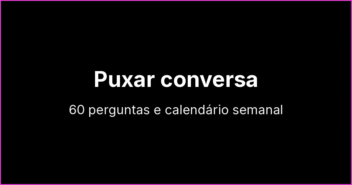 Perguntas para puxar conversa no grupo de WhatsApp: 60 ideias e calendário semanal